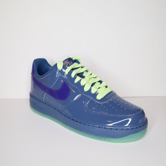 Nike Air Force 1 Low Patent Leather Mystic Navy Grape Ice