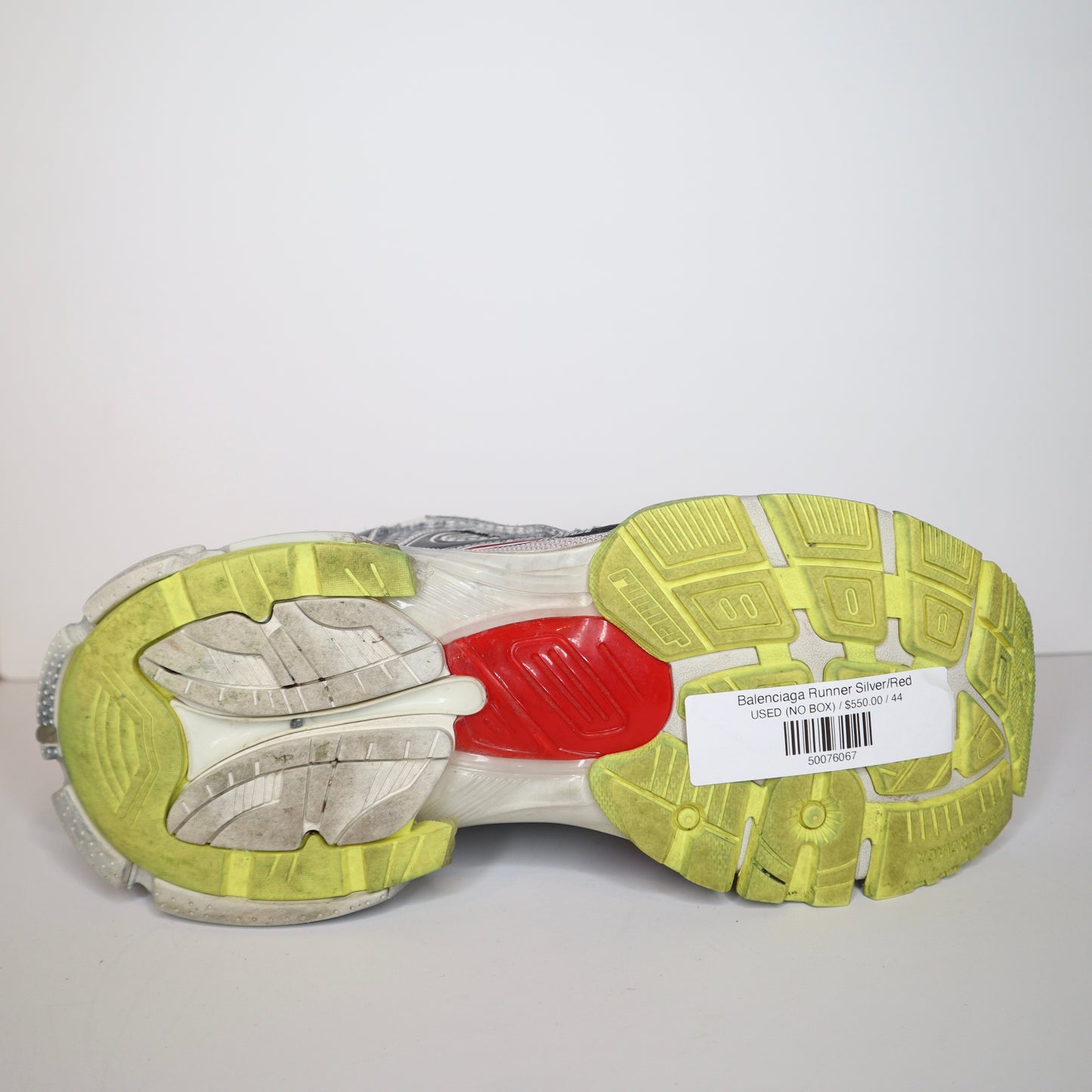 Balenciaga Runner Silver/Red Sneaker