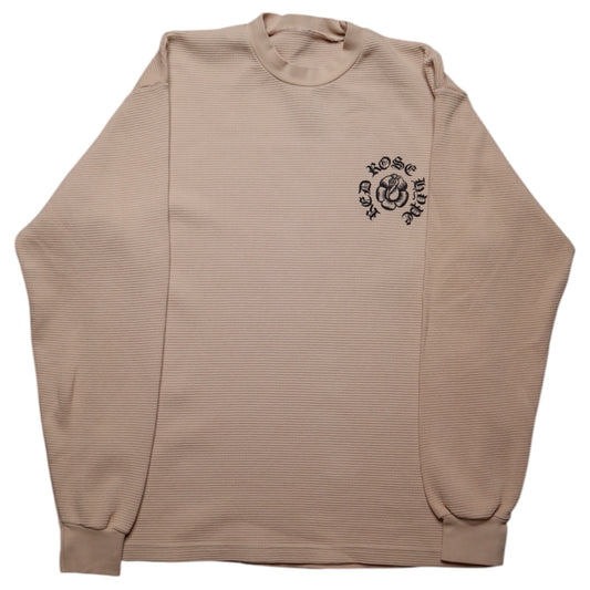 Red Rose Thermal Beige Tee