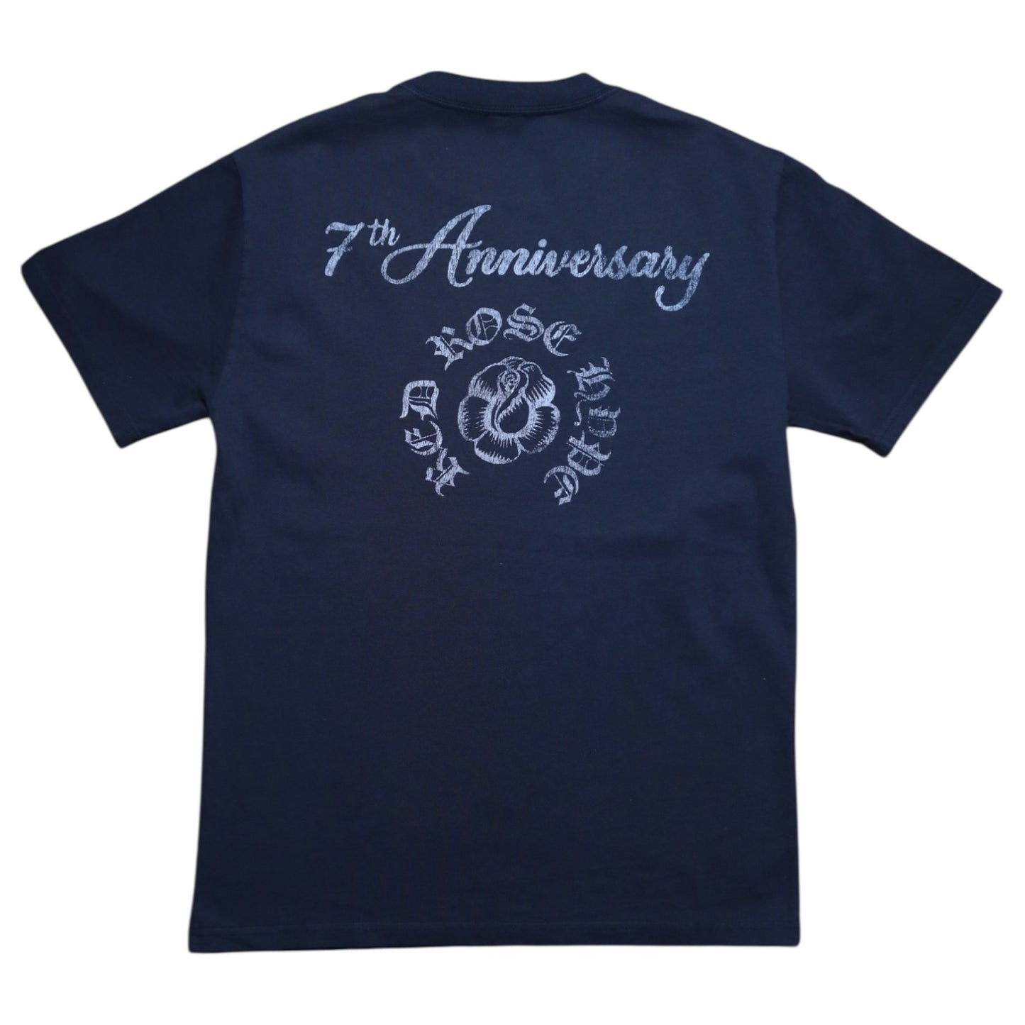 Red Rose 7th Year Anniversary Tee - Faded Black