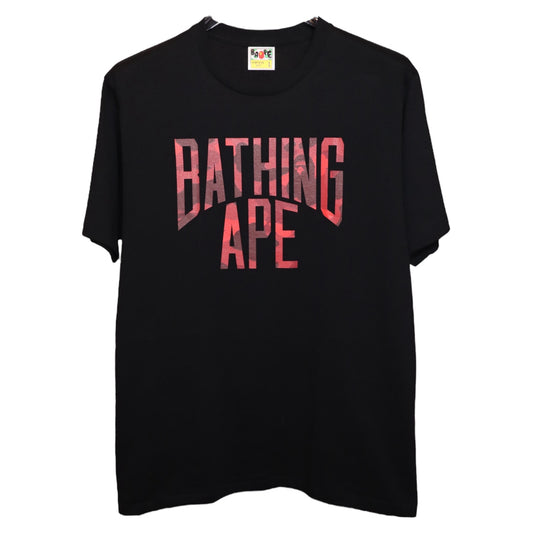 Bape Red Camo Logo Tee