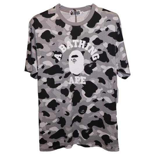 Bape Grey Camo College Tee