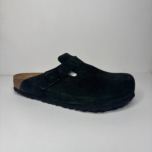 Birkenstock Boston Soft Footbed Suede Black