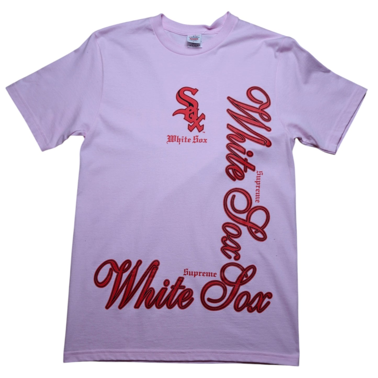 Supreme MLB CHI Sox Teams Tee Pink