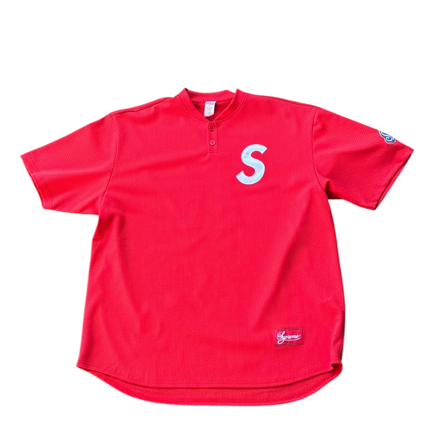 Supreme Red S Logo Jersey