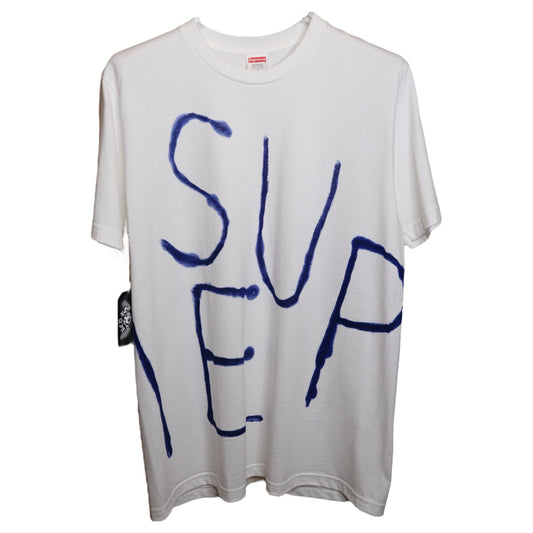 Supreme White Painted Tee