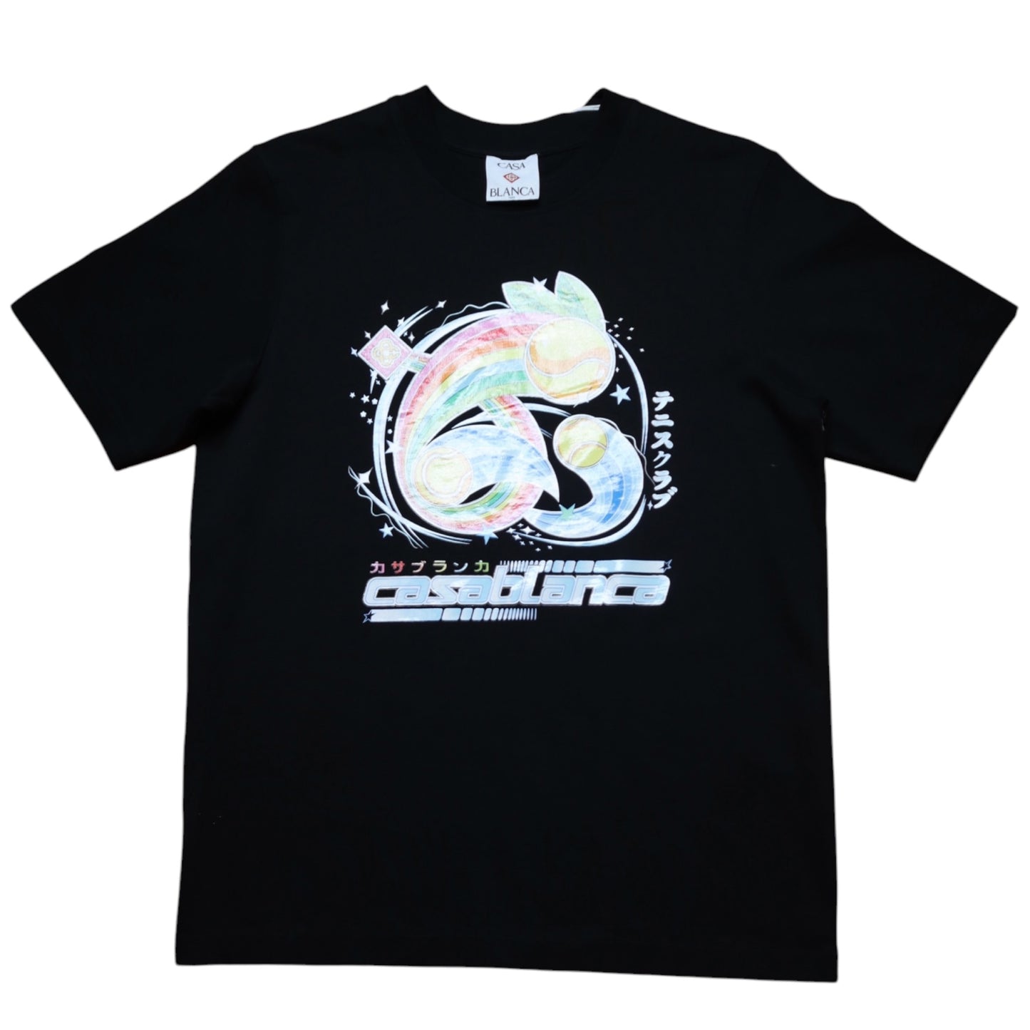 Casa Blanca Manga Tennis Ball Tee Black