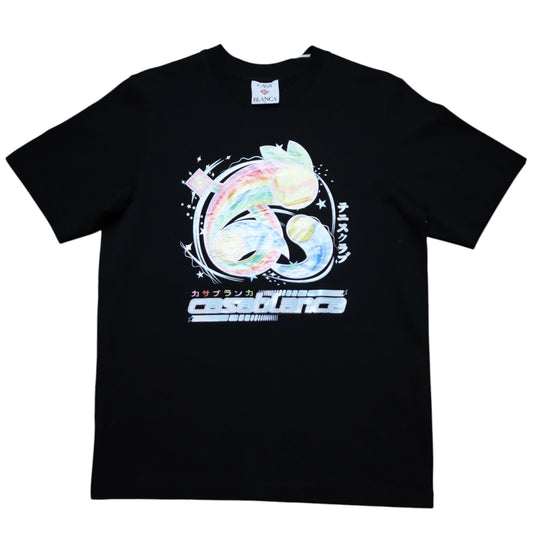 Casa Blanca Manga Tennis Ball Tee Black