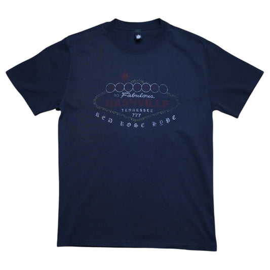 Red Rose 7th Year Anniversary Tee - Faded Black