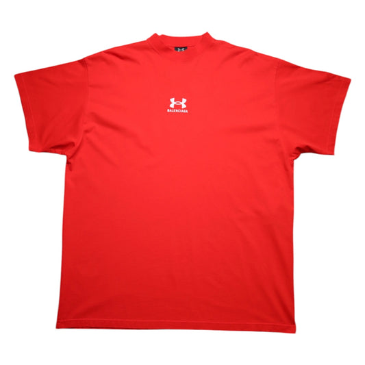Balenciaga x Under Armor Oversized Red Tee