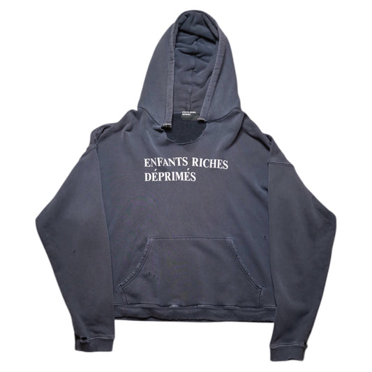 E.R.D. Distressed Navy Hoodie
