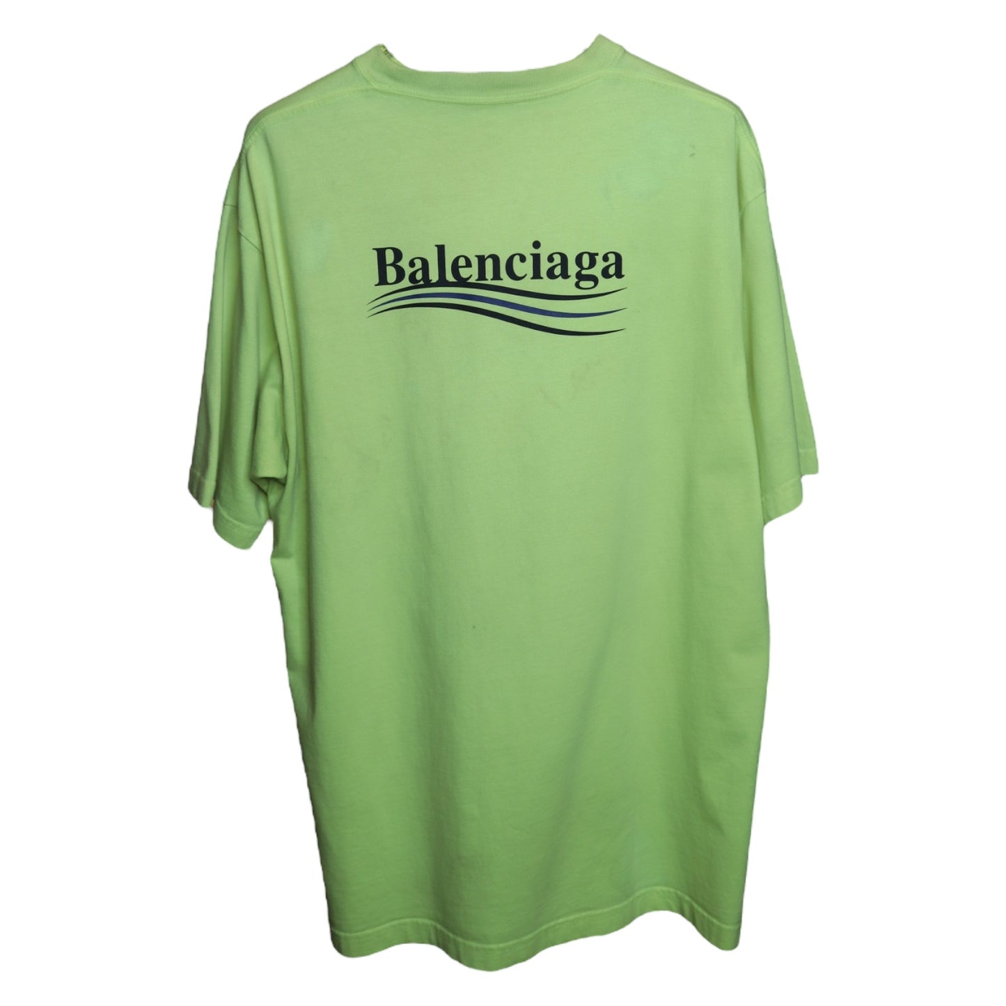 Balenciaga Campaign Logo Neon Tee