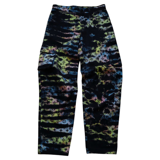 L V Virgil Tie Dye Cargo Jeans