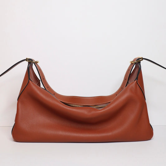 Celine Brown Leather Shoulder Bag