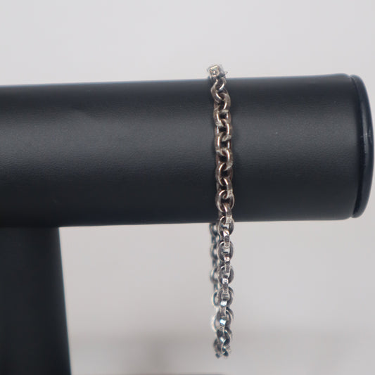 CH Paperchain .925 Bracelet 8in