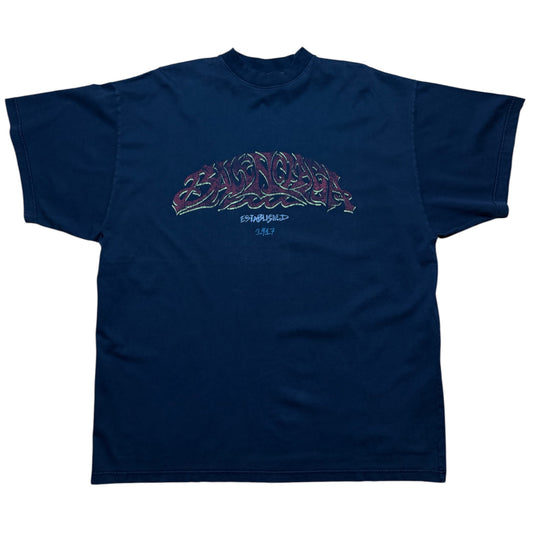 Balenciaga Offshore Faded Black/Red Tee