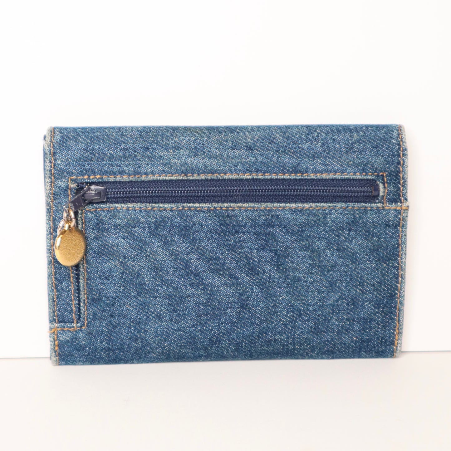 Chanel Logo Denim 2007 Vintage Wallet