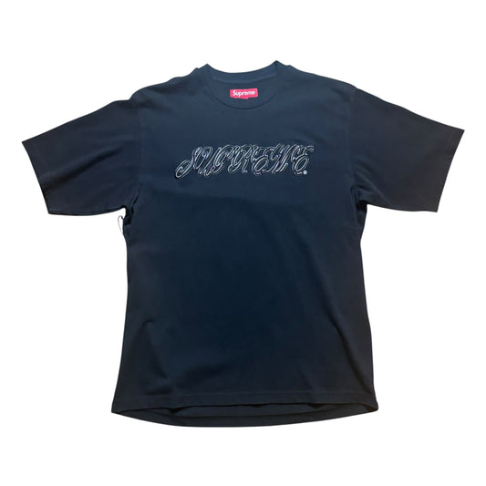 Supreme Raised Script Tee Black