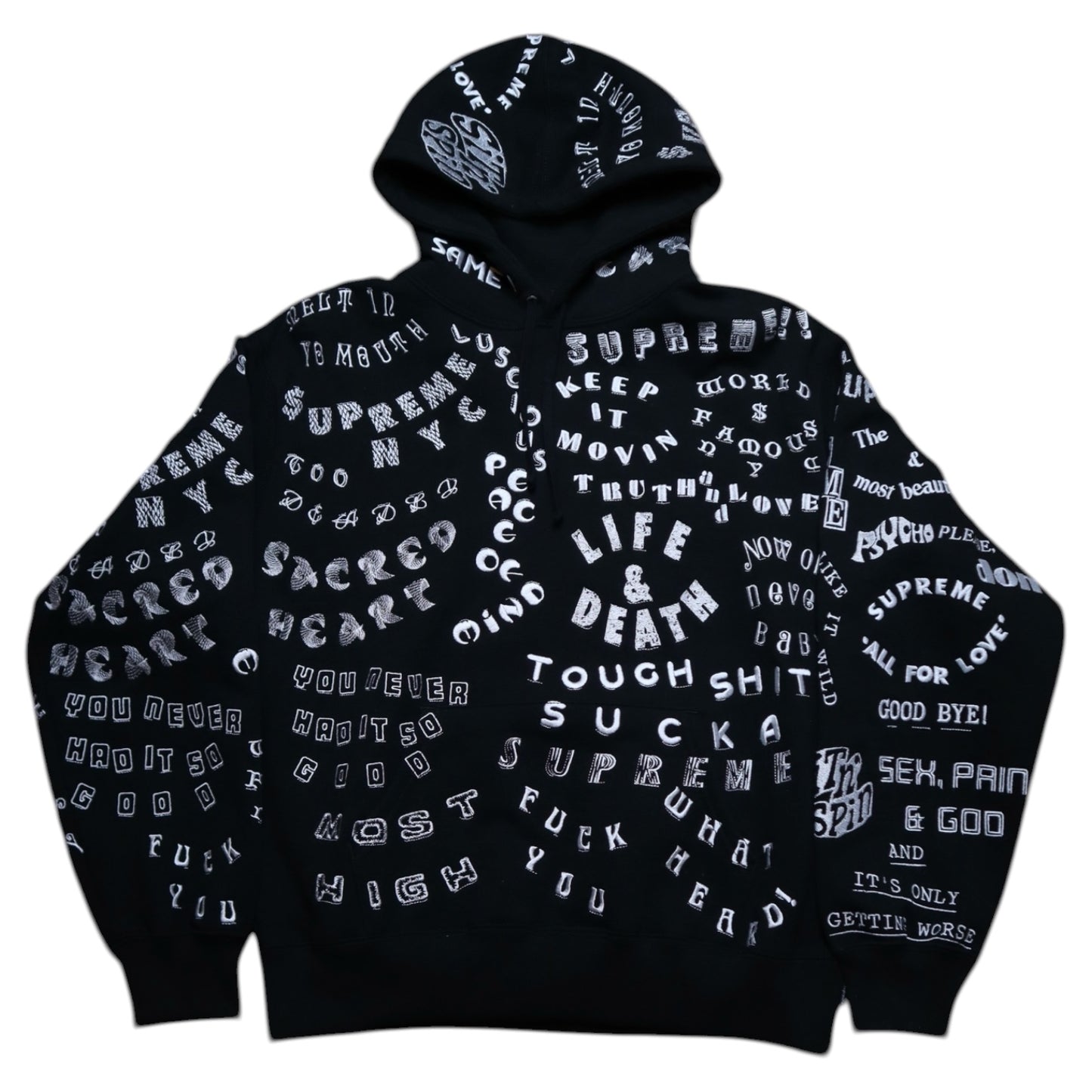 Supreme Too Deadly Hoodie Black