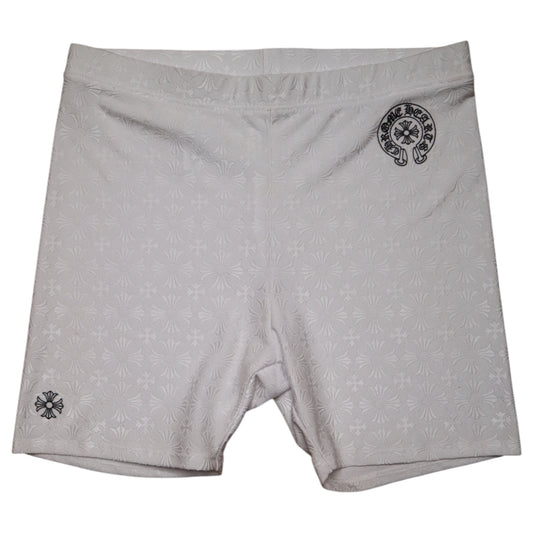 CH Monogram Biker Shorts White