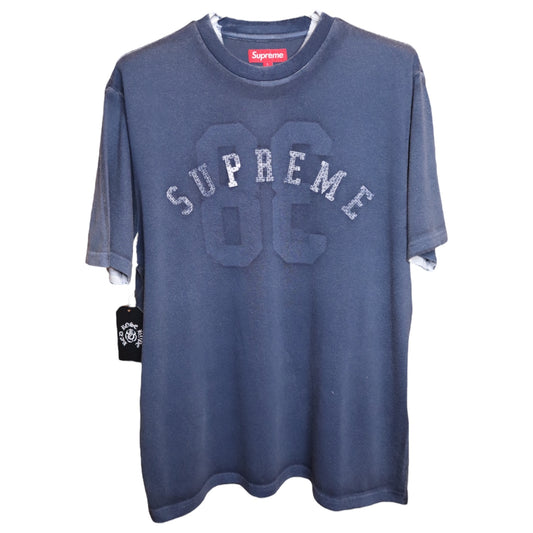 Supreme Overprint S/S Top Navy