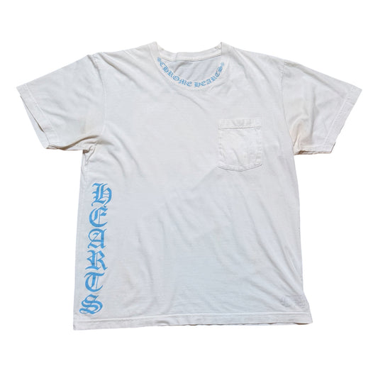 CH Neck Logo White/Blue Tee