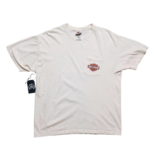 Vintage Harley Davidson Vehicle Operations White Tee