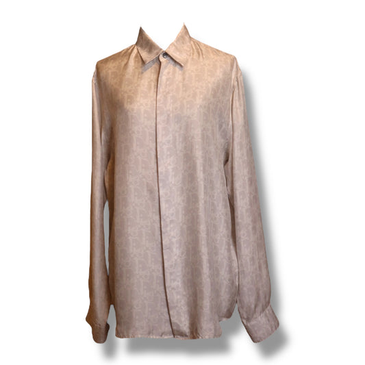 Dior Oblique Silk Button Up