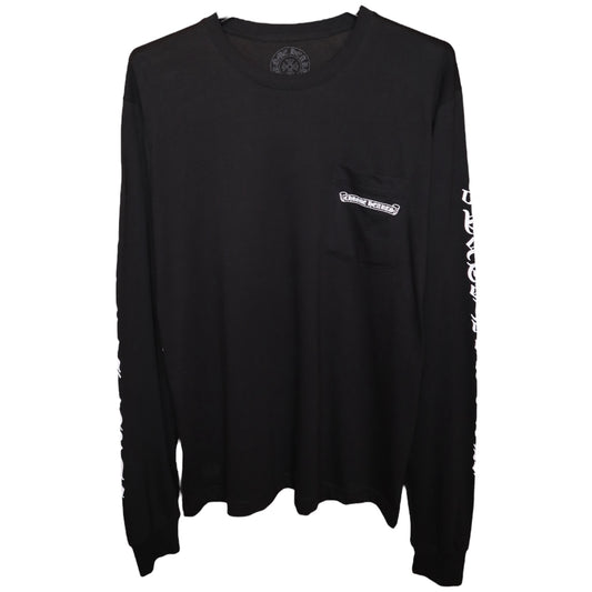 CH Script LS Tee Black