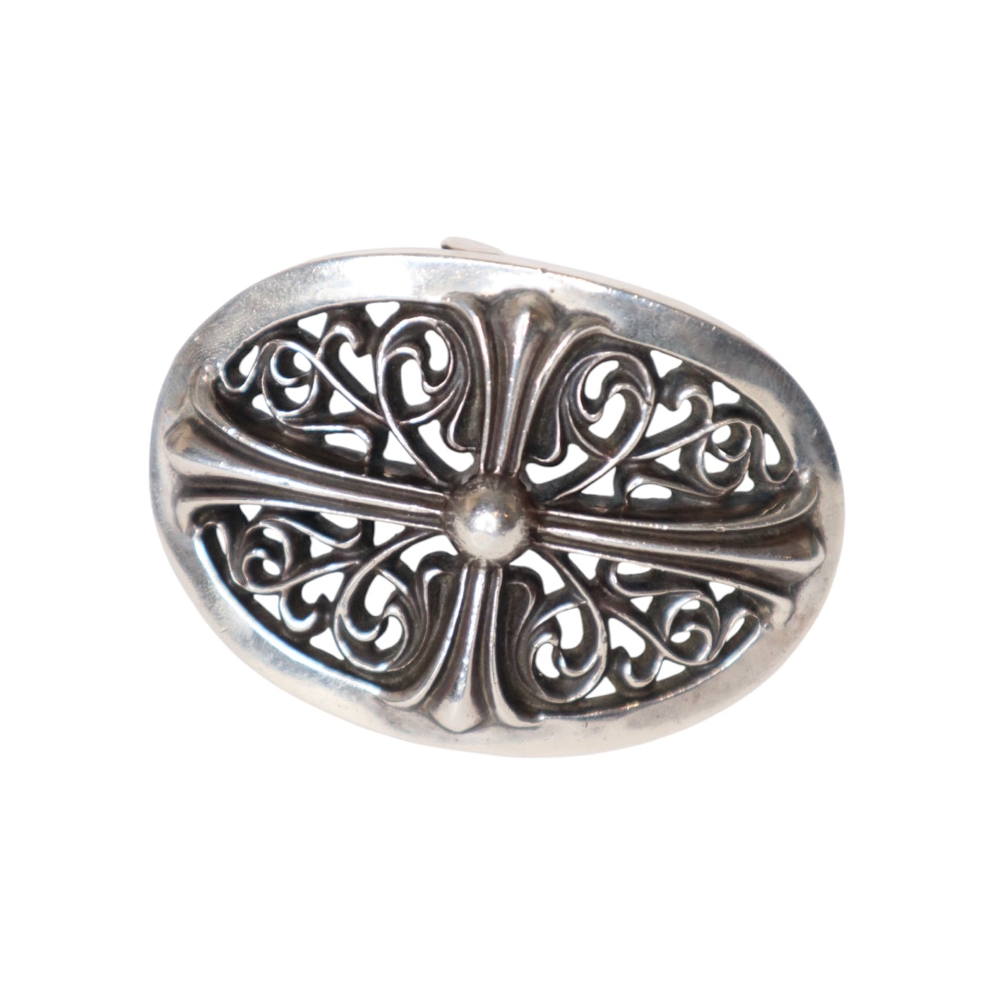 CH .925 Small Oval Cross Buckle