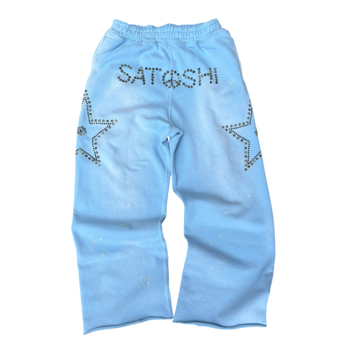 Satoshi Star Studded Sweatpants Blue