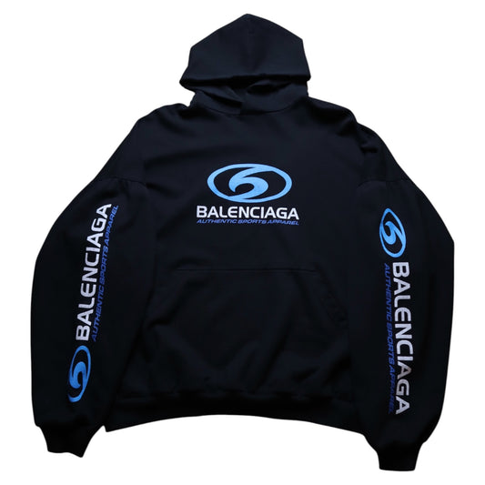 Balenciaga Surf Sport Logo Blk Hoodie