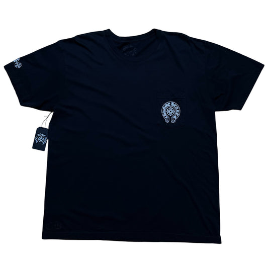 CH Multi Color Horseshoe Black Tee