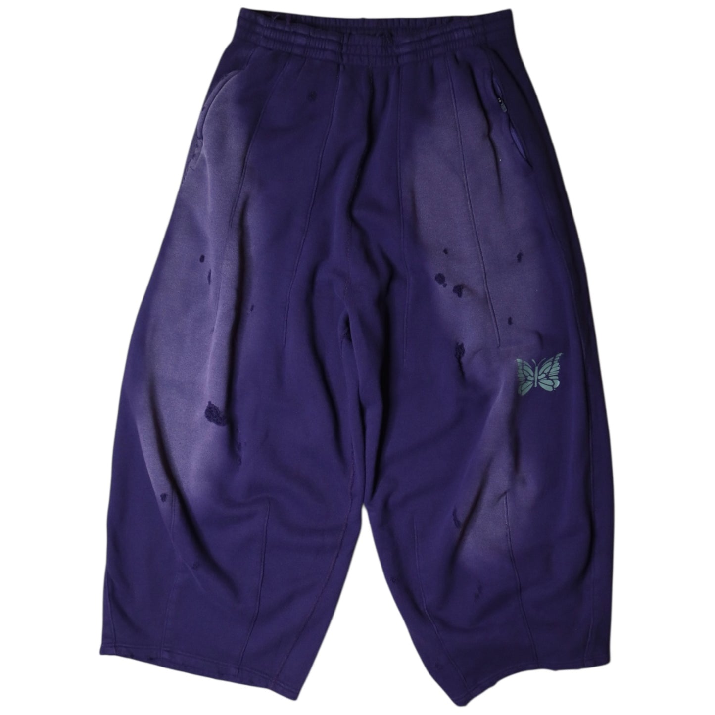 Needles HD Distressed Sweatpants Purple