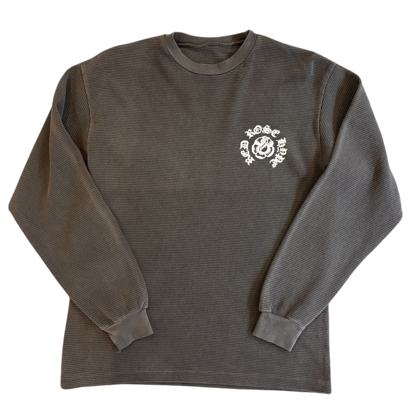 Red Rose Thermal Grey Tee