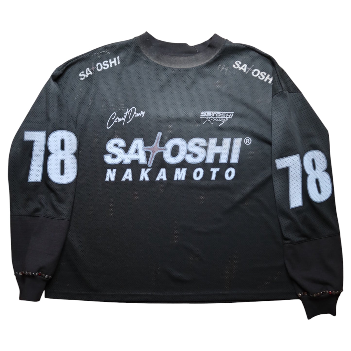 Satoshi Nakamoto Mesh Moto Jersey Black