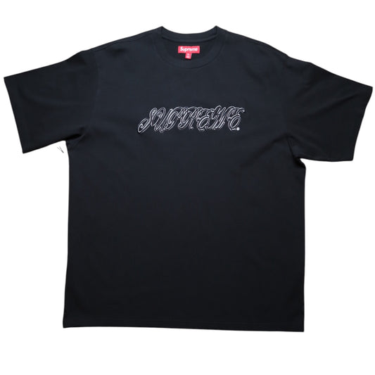 Supreme Raised Script Tee Black