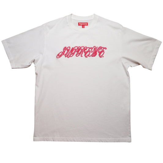 Supreme Raised Script Tee White