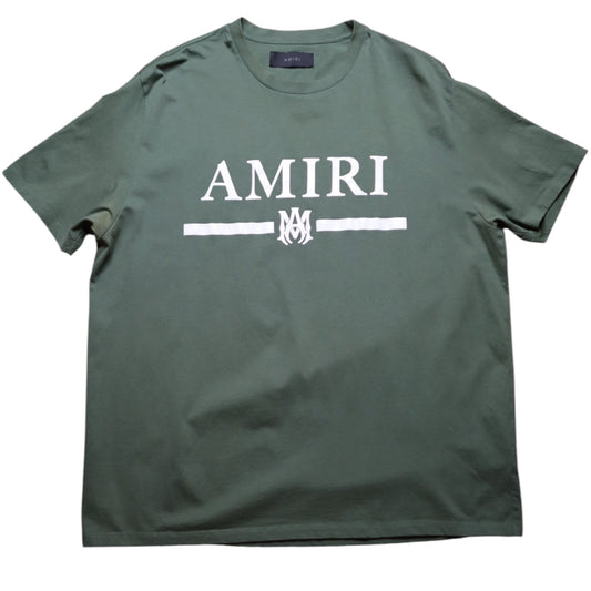 Amiri MA Bar Logo Green Tee