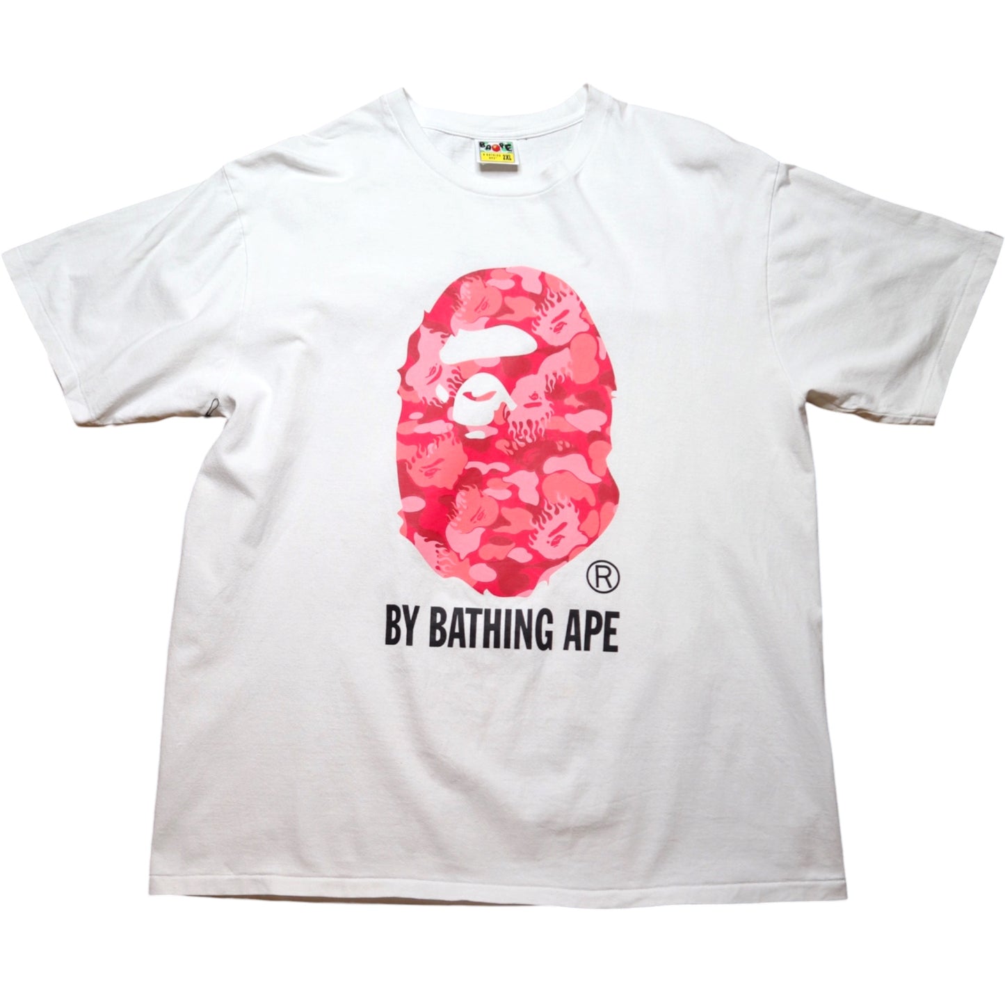 Bape Flame Head Pink Tee