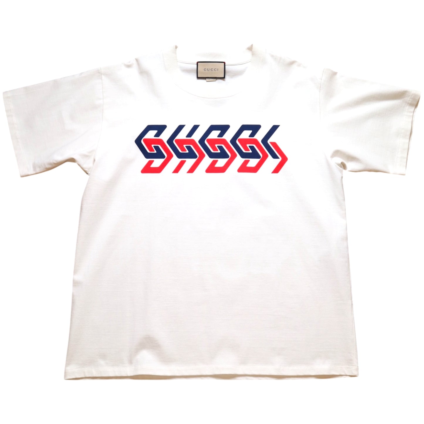 Gucci Logo Navy/Red Tee
