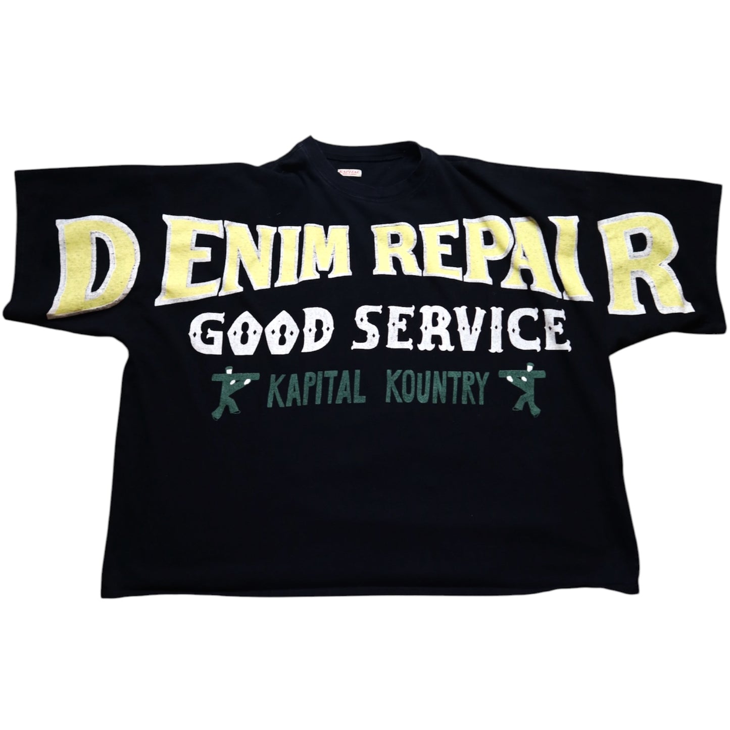 Kapital Denim Repair Tee Black