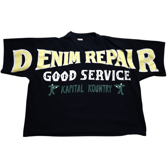 Kapital Denim Repair Tee Black
