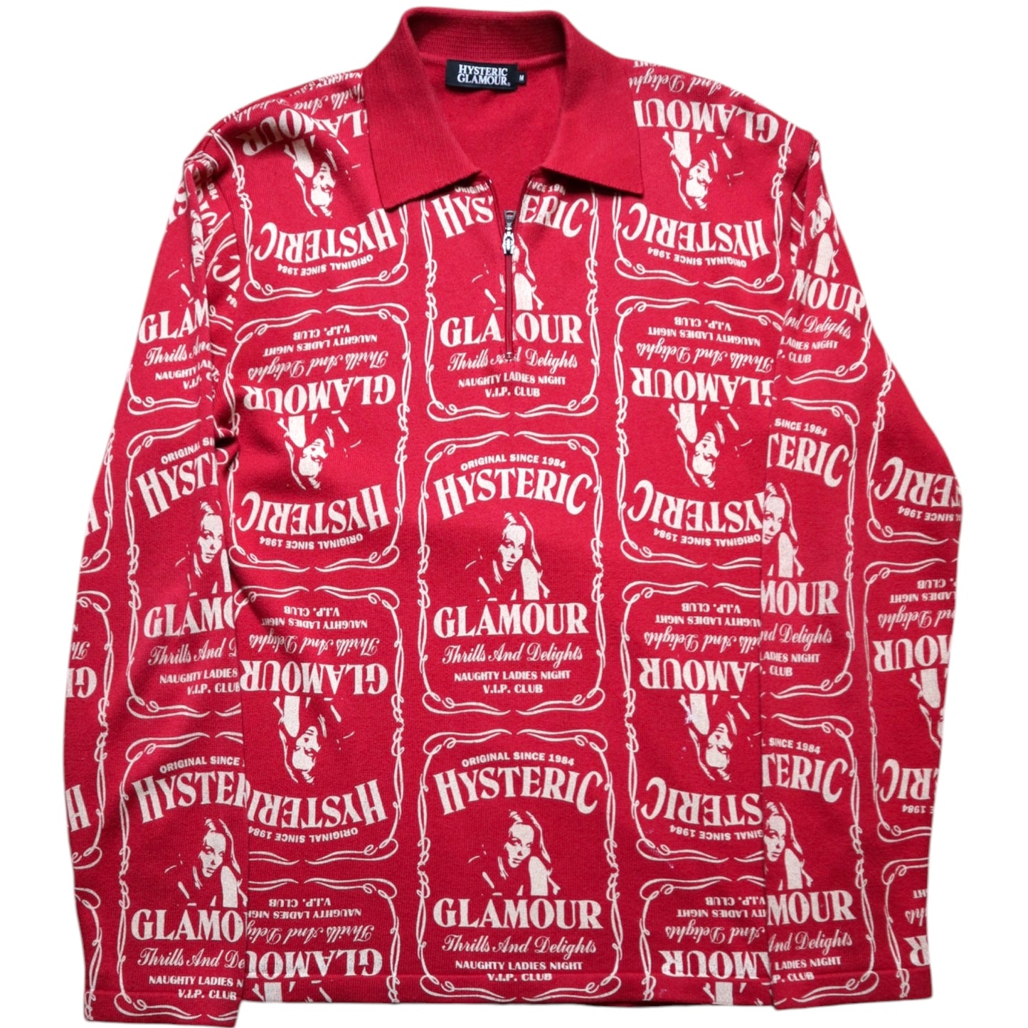 Hysteric Glamous LS Quarter Zip Tee