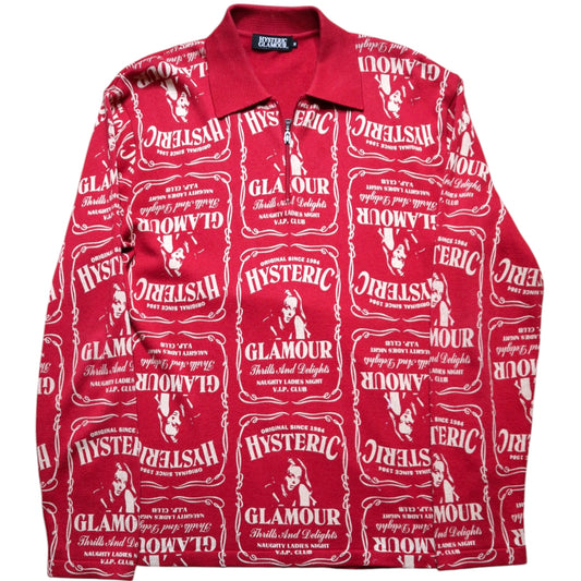Hysteric Glamous LS Quarter Zip Tee