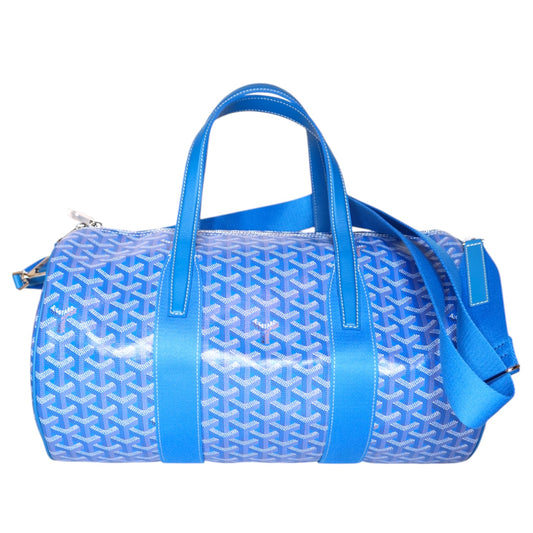 Goyard Sky Blue Barrell 40 Dufflebag + Strap Full Complete Set