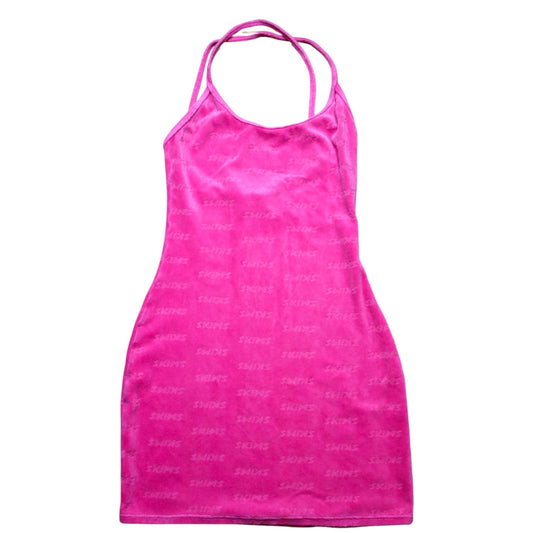 Skims Terry Cloth Pink Dress