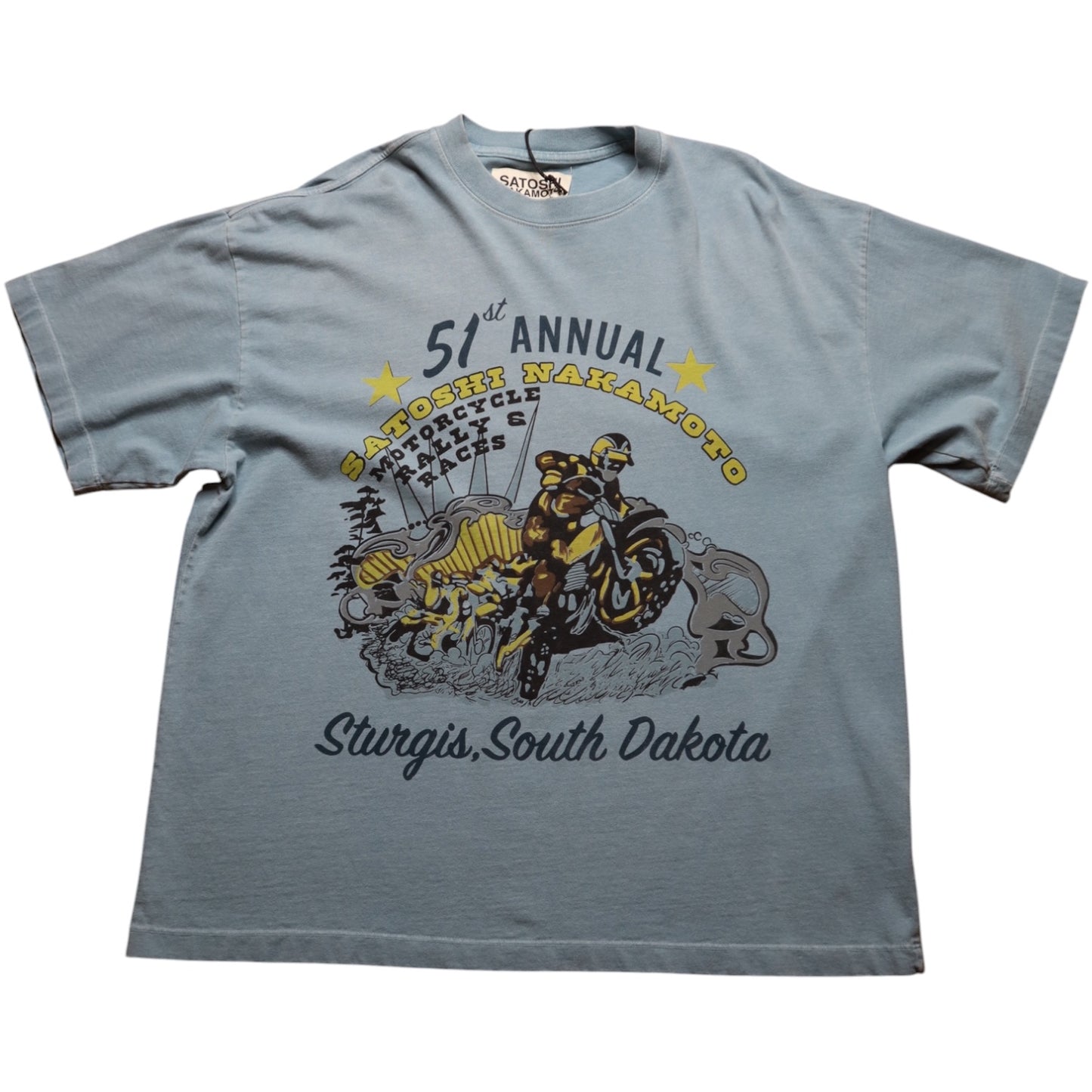 Satoshi Nakamoto Biker Tee