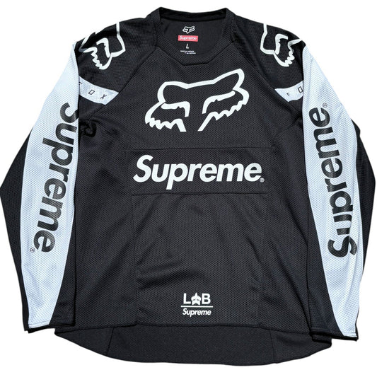 Supreme Fox Racing Blk Moto Jersey Top