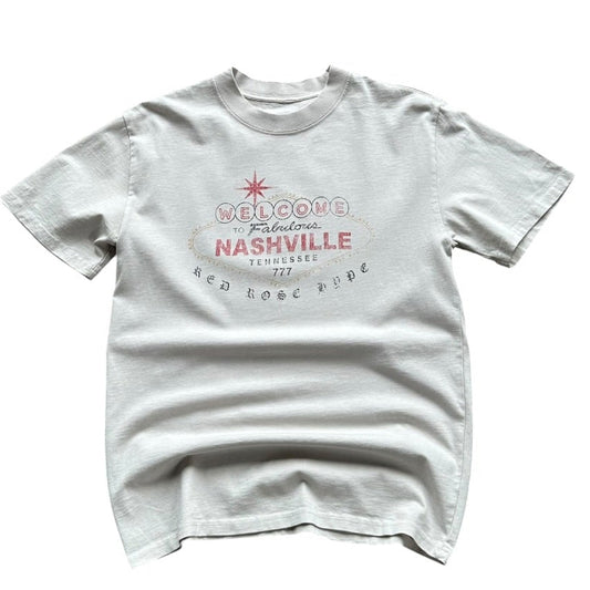 Red Rose Hype "Welcome to Nashville" Tee Cream